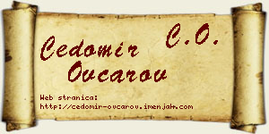 Čedomir Ovčarov vizit kartica